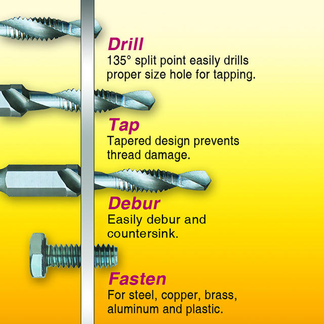 Combo Drill Tap 10-24NC