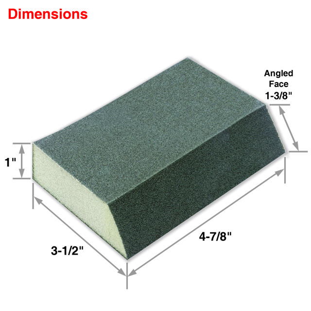 Angled Sanding Sponge 120 Grit