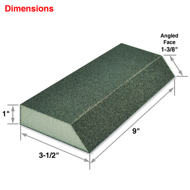 Angled XL Sanding Sponge 80/120 Grit