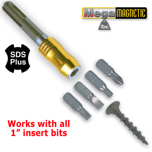 SDS Mega Magnetic Bit Holder Carded