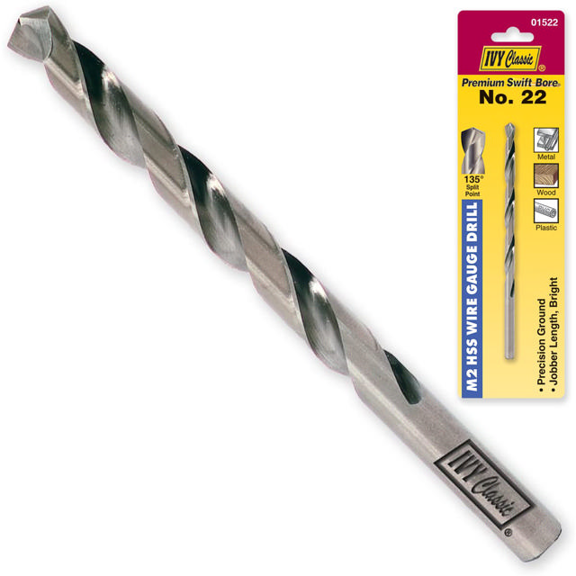 No. 22  Wire Gauge Drill Bit