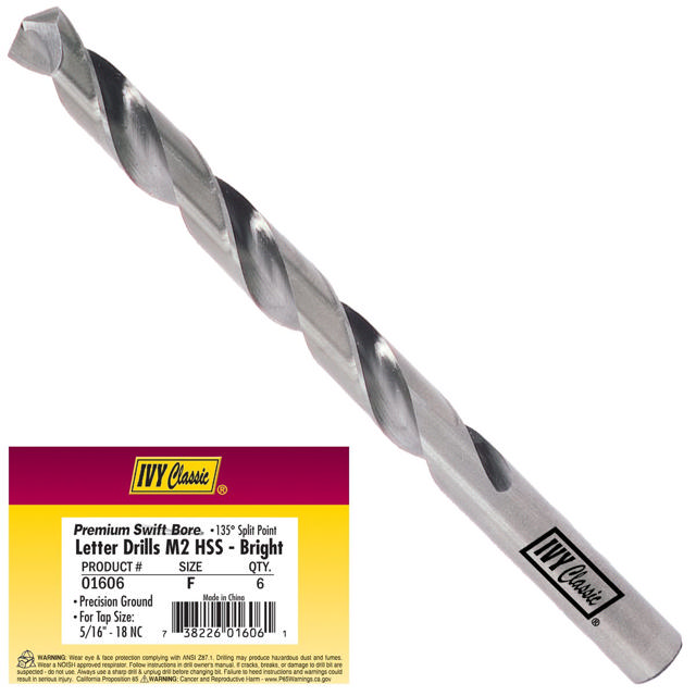 F Letter Drill Bit