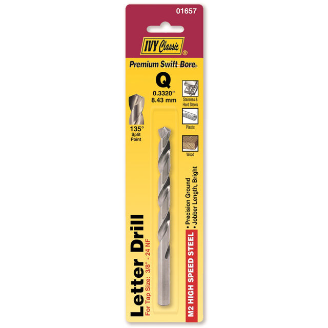 Q Letter Drill Bit