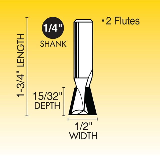 104  Dovetail Router Bit