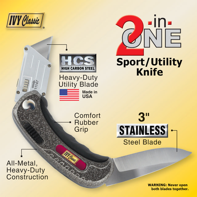 Hinge-Loc® Folding Utility/Sports Knife