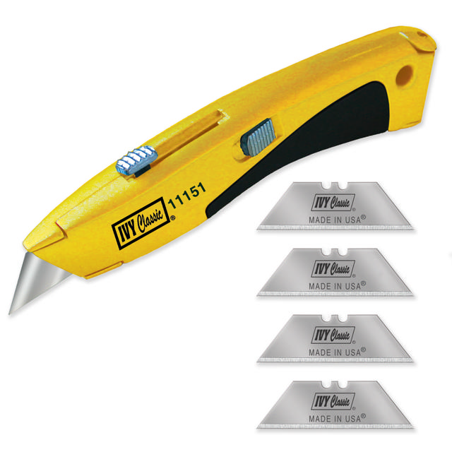 Double Interlock Retractable Utility Knife