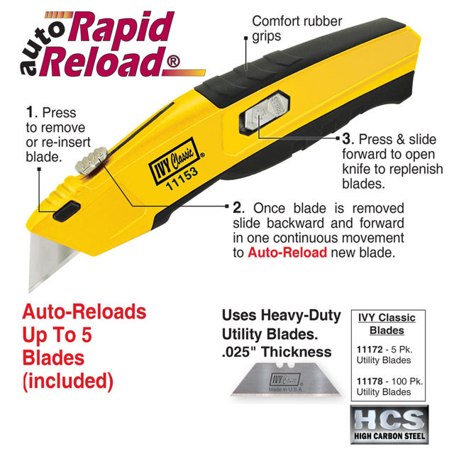 Hinge-Loc® Retactable Utility Knife