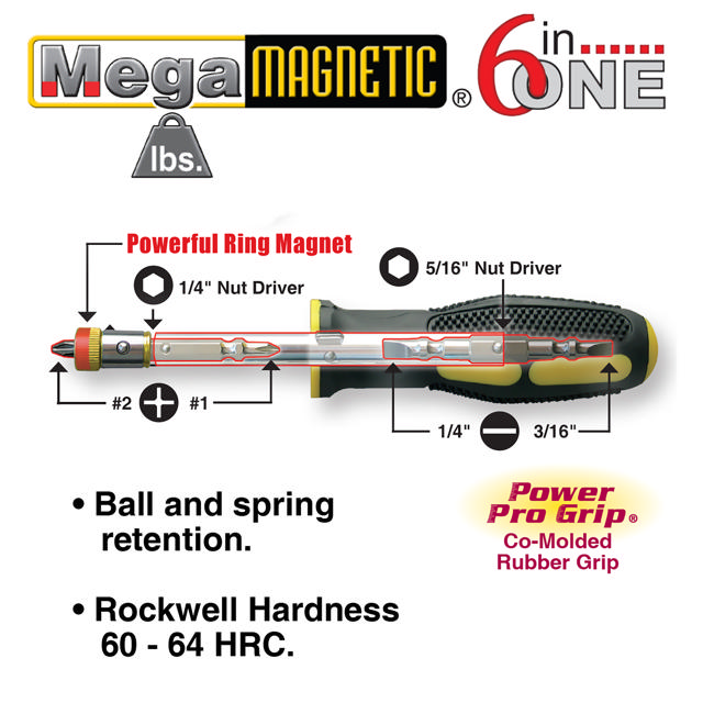 Mega Mag Ratchet Screwdriver