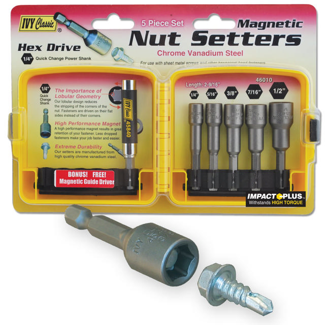 5 pc set Long Nutsetters