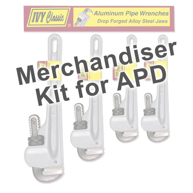 Merchandiser For Alum. Pipe Wrenches