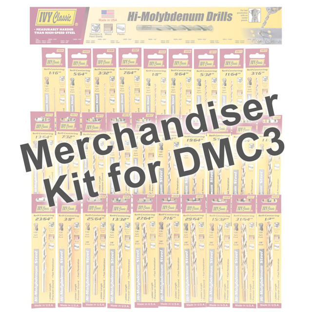 Merchandiser- 29Pc Carded Hi-Moly Drills