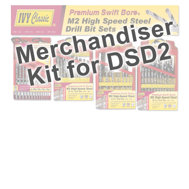 Merchandiser For M2 HSS Drill Sets