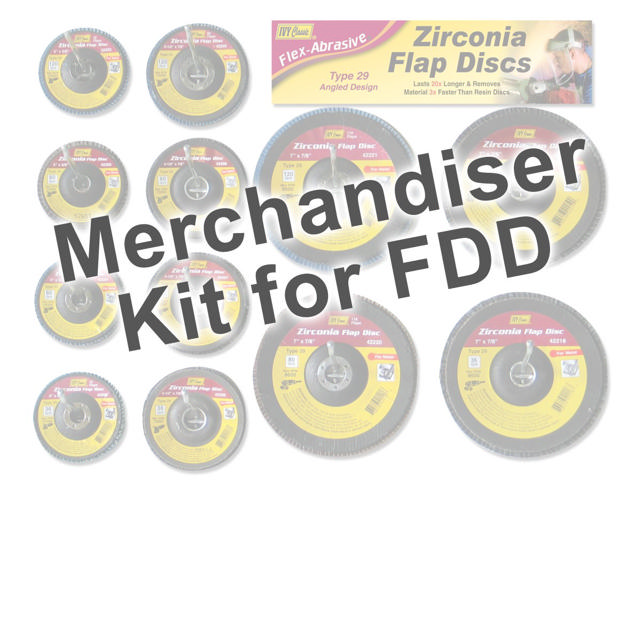 Merchandiser For Zirconia Flap Discs