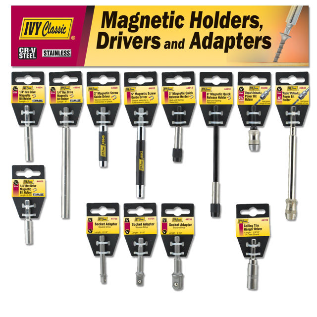 Magnetic Holders, Drivers & Adaptors - Carded