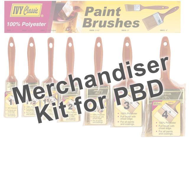 Merchandiser For Paint Brush Display