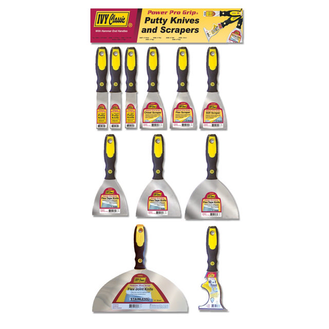 Power Pro Grip Putty Knife & Scraper Display