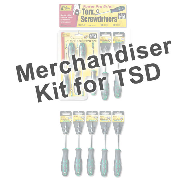 Merchandiser For Torx Screwdrivers